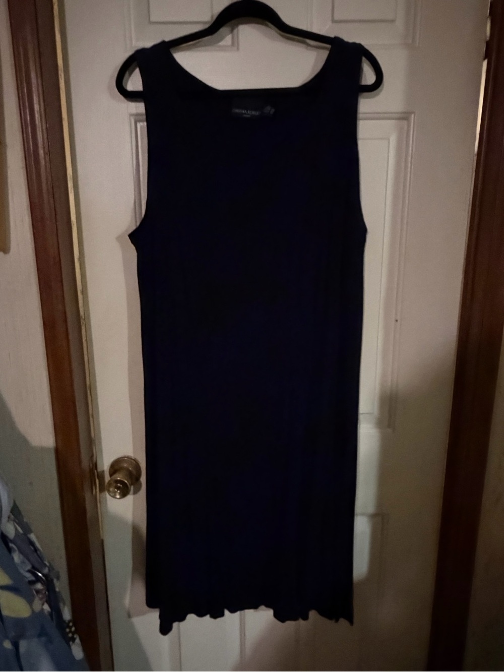 Cynthia Rowley Navy Sleeveless Scoop Neck Dress